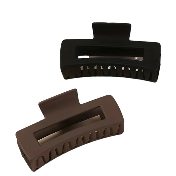 3 Piece Neutral Colors Large Sized Hair Clips - Picture 3 of 8